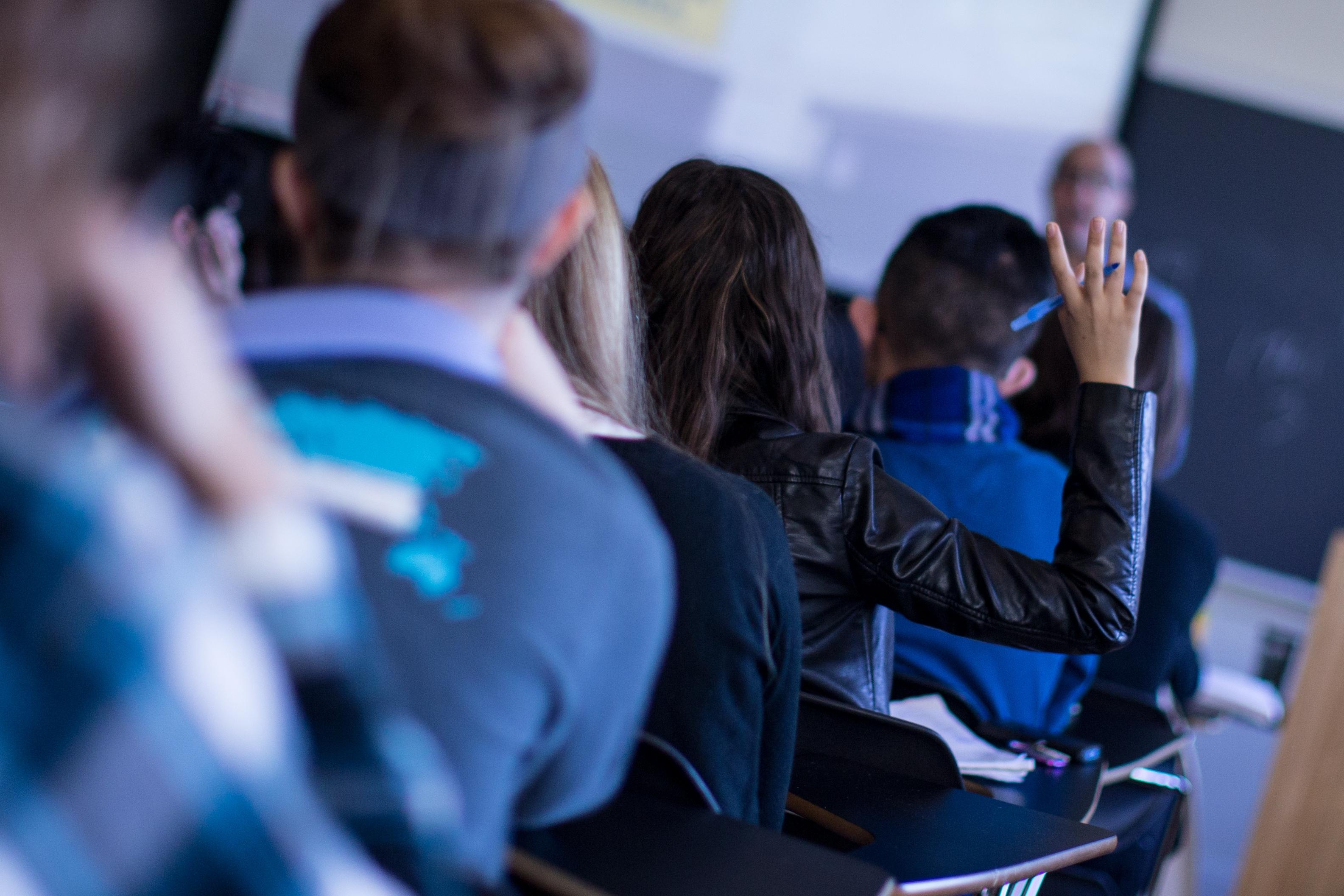 students in class