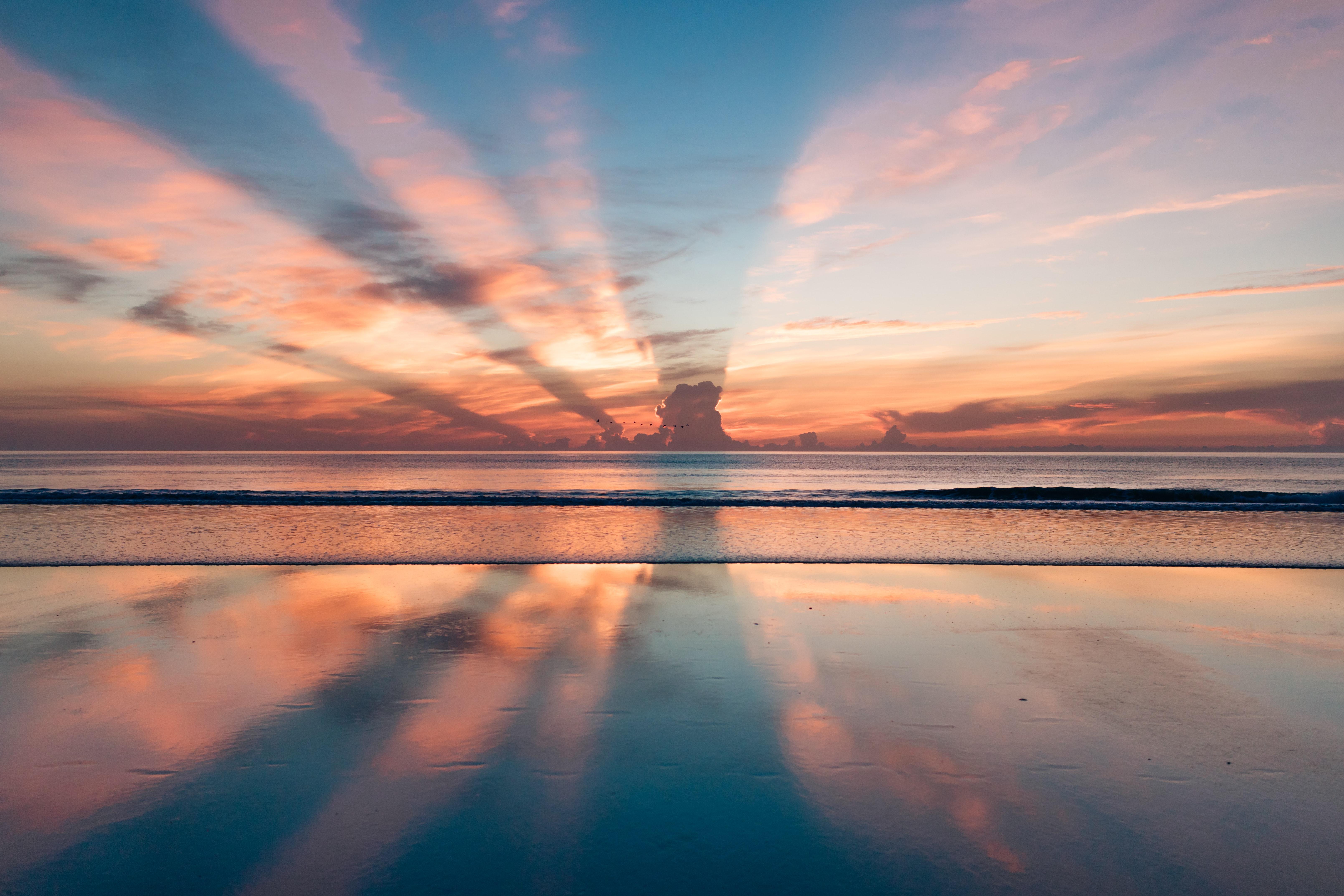 sunrise over the ocean